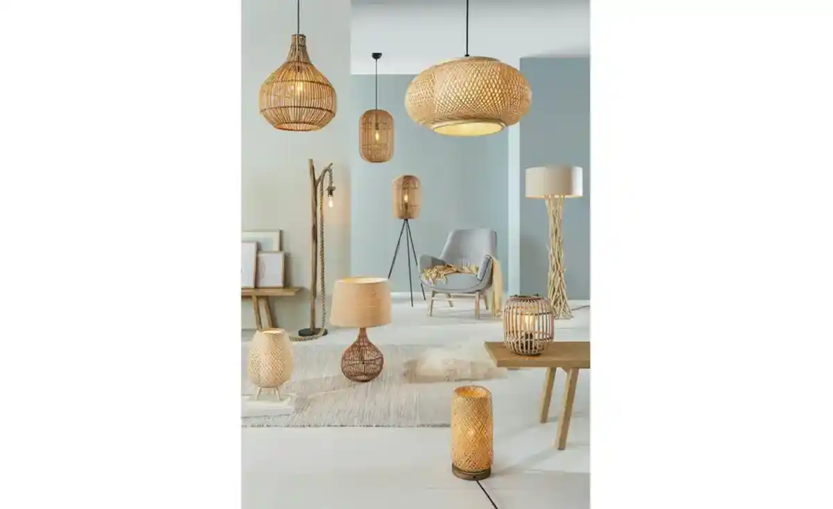 Bild 3 von Trio Stehleuchte, 1-flammig, Sisal braun