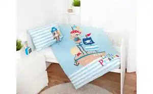 Herding Bettwäsche-Set Kleiner Pirat blau
