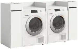 Waschmaschinenschrank Free Weiß ca. 190x101x60 cm, Weiß