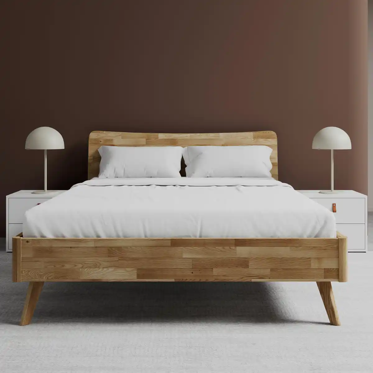 Bild 1 von Bett Danzig ca. 140x200 cm Wildeiche Echtholz, Wildeiche