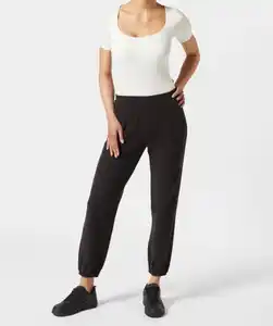 Jogginghose aus Mikrofleece, schwarz