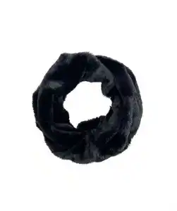 Loopschal aus Kunstfell, schwarz