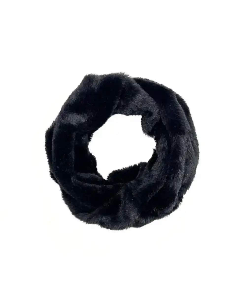 Bild 1 von Loopschal aus Kunstfell, schwarz
