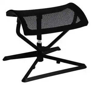 Bürohocker Ottomann Schwarz ca. 43x46x33cm, Schwarz