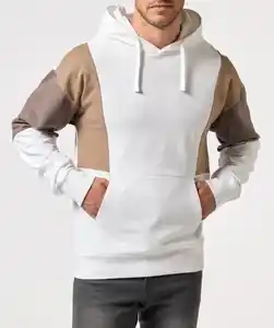 Sweatshirt mit Kontrasteinsätzen, weiß
