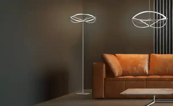 Bild 3 von Trio LED-Pendelleuchte Nickel-matt geschwungen Charivari