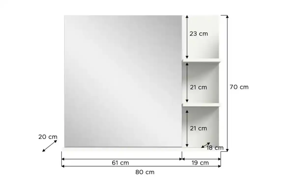Bild 4 von Spiegel mit Ablage Laßzinssee