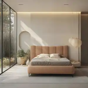 Mid.you Polsterbett, Terracotta, Metall, 180x200 cm, Bettkasten, Lattenrost, gepolstertes Kopfteil, in verschiedenen Größen erhältlich,alternative erhältlich, Schlafzimmer, Betten, Polsterbetten