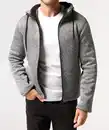 Bild 1 von Strickfleecejacke, hellgrau melange