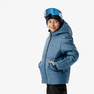 WEDZE Skijacke Kinder Piste - 100 warm blau