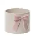 Bild 1 von Pflanztopf Schleife, weiß/rosa