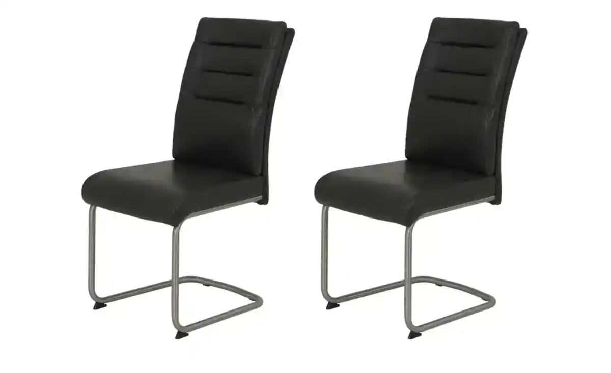 Bild 3 von Polsterschwingstuhl 2er-Set in Leder-Optik Andrei