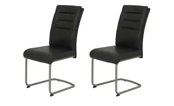 Bild 3 von Polsterschwingstuhl 2er-Set in Leder-Optik Andrei