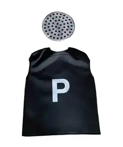 Erwachsenenkostüm Karneval, schwarz