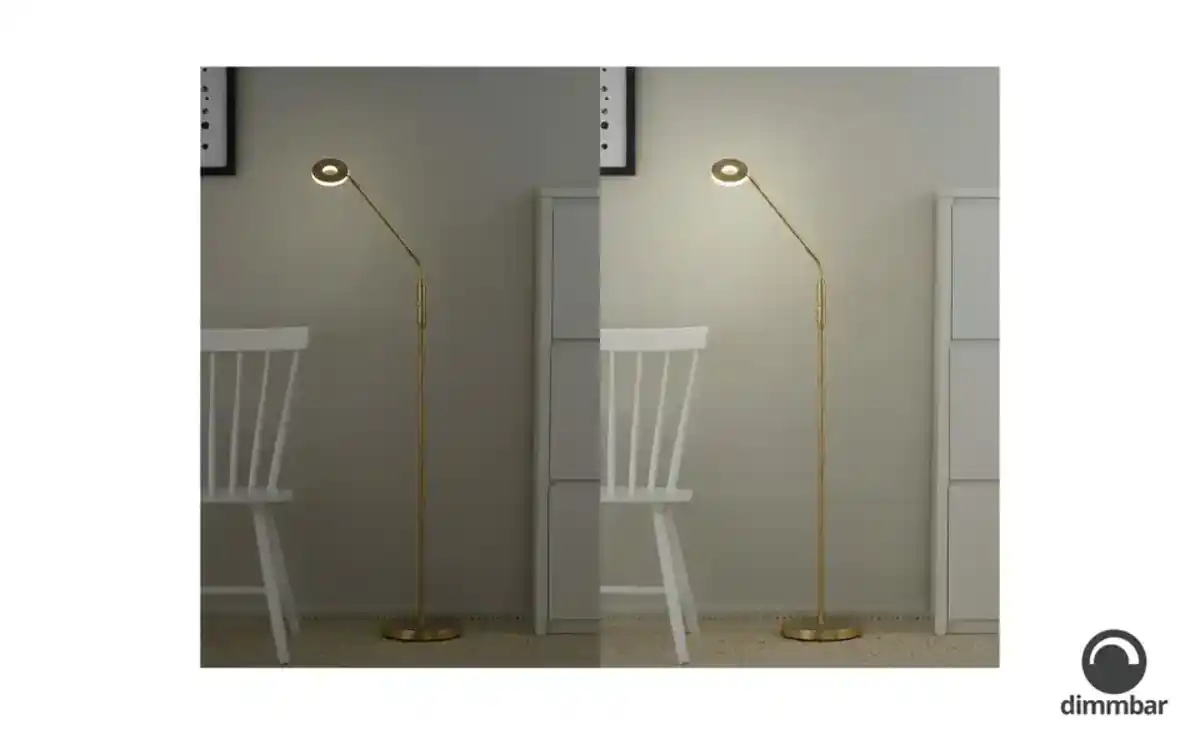 Bild 4 von Fischer-Honsel LED-Leseleuchte, Messing-matt mit Dimmer Dent