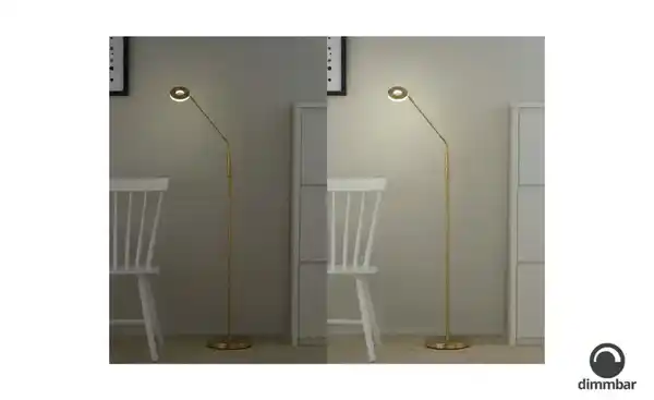 Bild 4 von Fischer-Honsel LED-Leseleuchte, Messing-matt mit Dimmer Dent