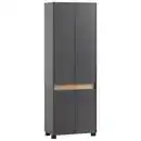 Bild 1 von Mid.you Schuhschrank, Anthrazit, Holzwerkstoff, 56.9x164.5x33 cm, Garderobe, Schuhaufbewahrung, Schuhschränke