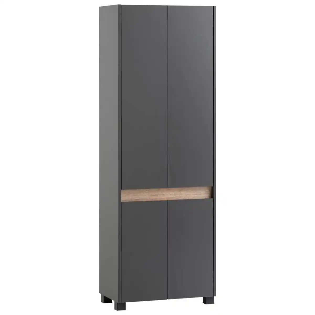 Bild 1 von Mid.you Schuhschrank, Anthrazit, Holzwerkstoff, 56.9x164.5x33 cm, Garderobe, Schuhaufbewahrung, Schuhschränke