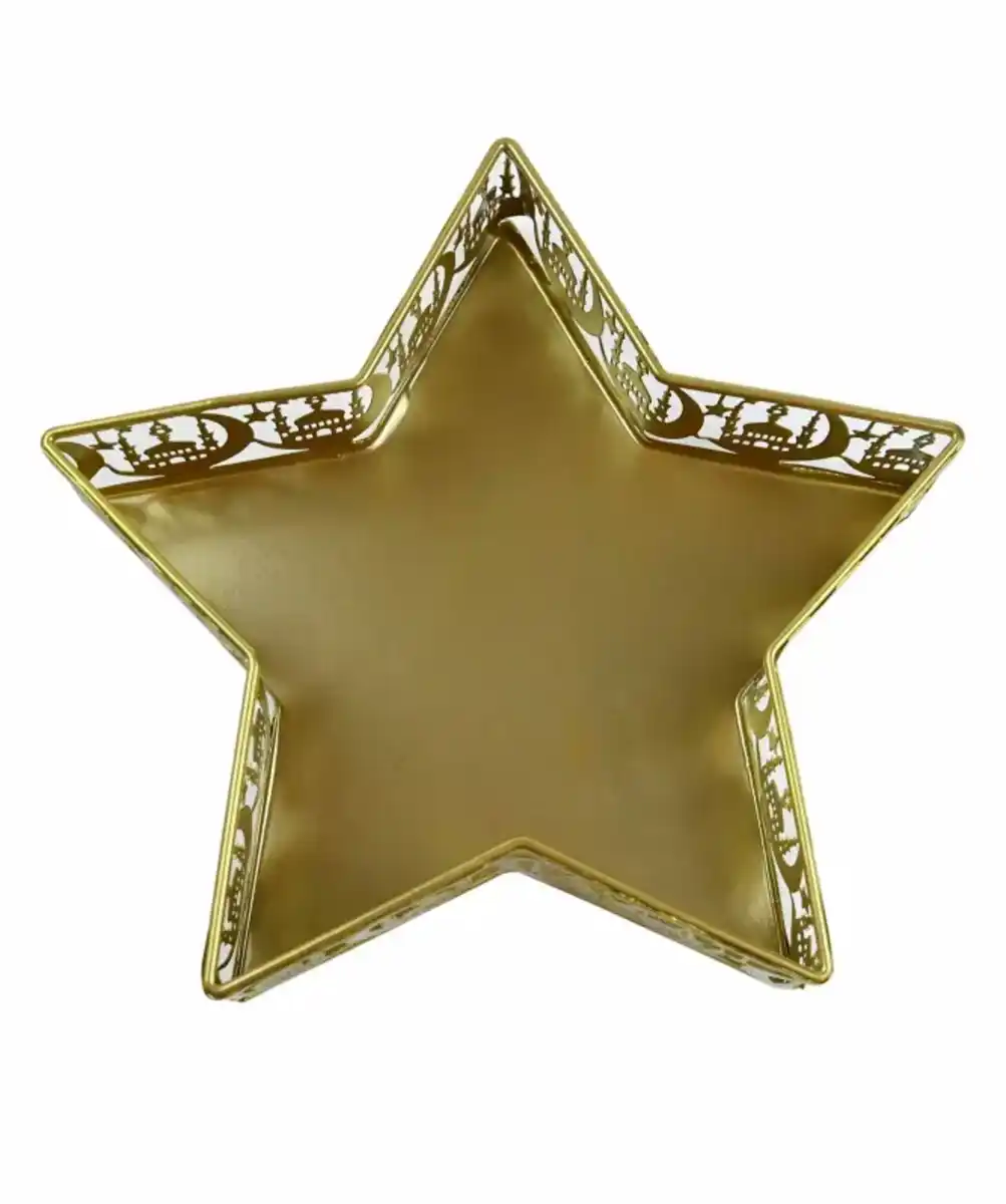 Bild 1 von Dekotablett Ramadan, goldgelb
