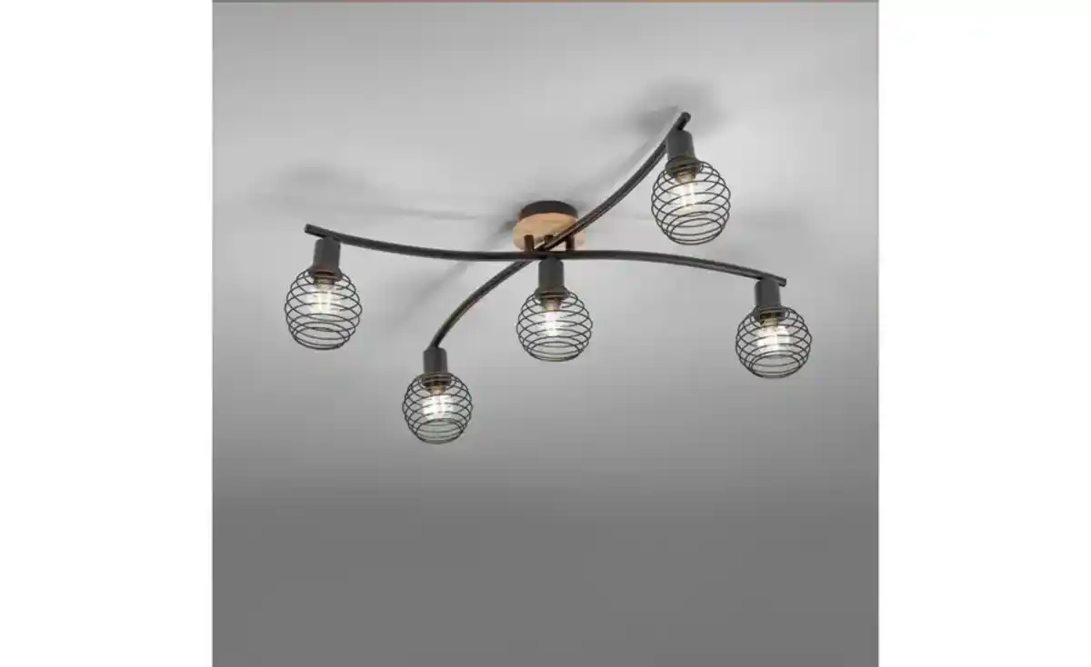 Bild 3 von Paul Neuhaus Deckenleuchte, 5-flammig, Holz/Metall