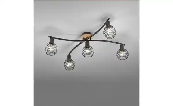 Bild 3 von Paul Neuhaus Deckenleuchte, 5-flammig, Holz/Metall