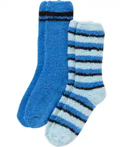 Kuschelige Flauschsocken, blau