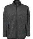 Bild 1 von Strickfleecejacke in Melange, anthrazit melange