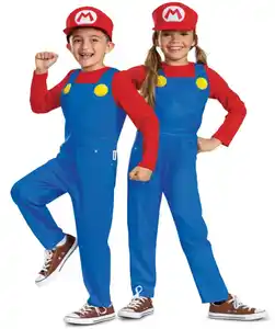 Kinderkostüm Karneval, blau/rot