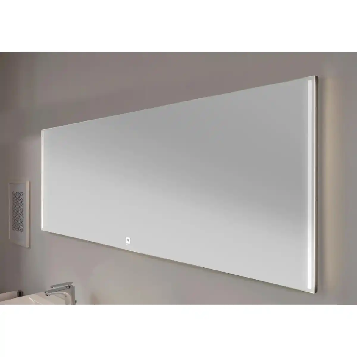 Bild 1 von Leonardo Living Badezimmerspiegel Leonardo, Grau, Glas, rechteckig, 175x60x3.2 cm, Made in Germany, Badezimmer, Badezimmerspiegel, Badspiegel