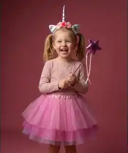 Kinderkostüm Karneval, pink