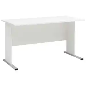 Mid.you Schreibtisch, Weiß, Holzwerkstoff, rechteckig, Kufe, Wange, 65x74.2x140 cm, Arbeitszimmer, Schreibtische, Bürotische