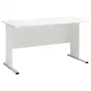 Bild 1 von Mid.you Schreibtisch, Weiß, Holzwerkstoff, rechteckig, Kufe, Wange, 65x74.2x140 cm, Arbeitszimmer, Schreibtische, Bürotische