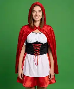 Erwachsenenkostüm Karneval, rot