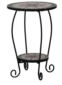 GARTENBEISTELLTISCH 875324, Multicolor, Schwarz