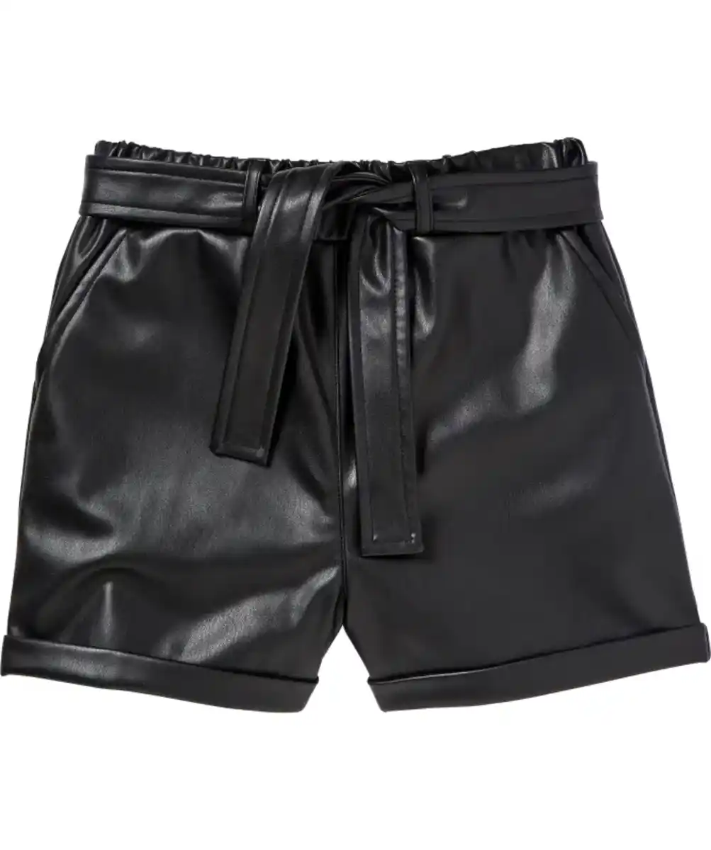 Bild 1 von Kunstleder-Shorts, schwarz
