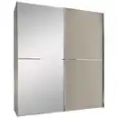 Bild 1 von Moderano Schwebetürenschrank System One, Sand, Metall, 4 Fächer, 167x222x68 cm, Made in Germany, BQ - Bündnis für Qualität, Goldenes M, Lga, Typenauswahl, Beimöbel erhältlich, umfangreiches Zu