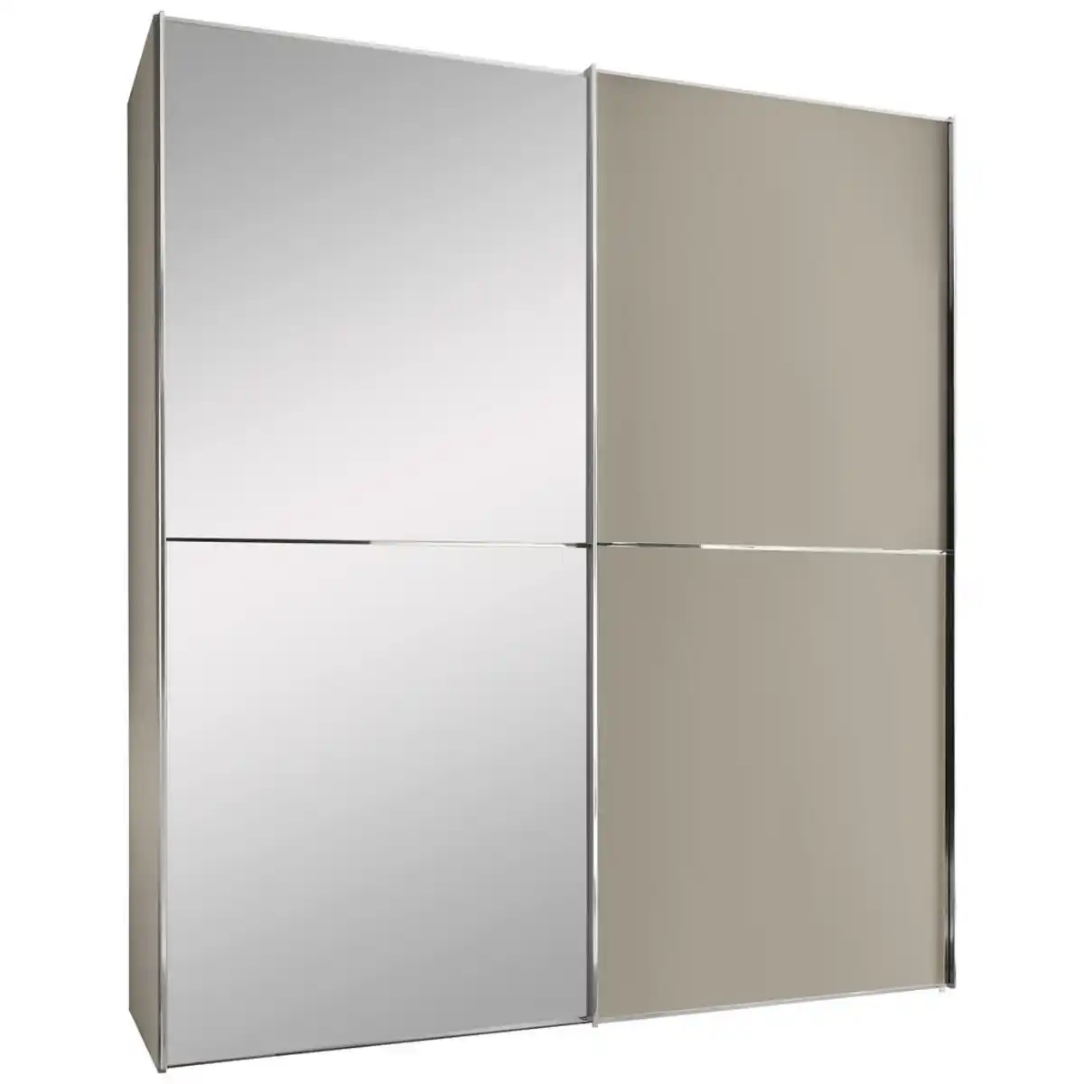 Bild 1 von Moderano Schwebetürenschrank System One, Sand, Metall, 4 Fächer, 167x222x68 cm, Made in Germany, BQ - Bündnis für Qualität, Goldenes M, Lga, Typenauswahl, Beimöbel erhältlich, umfangreiches Zu