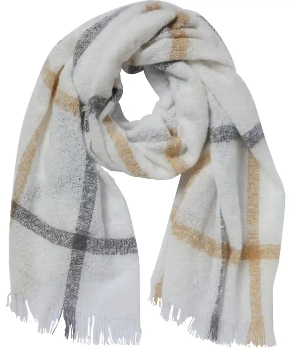 Bild 1 von Schal mit grober Struktur, weiß