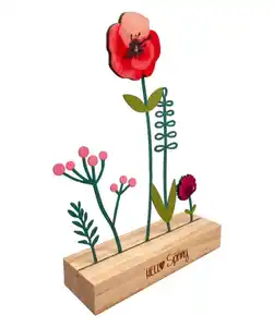 Deko-Aufsteller Frühling, rot