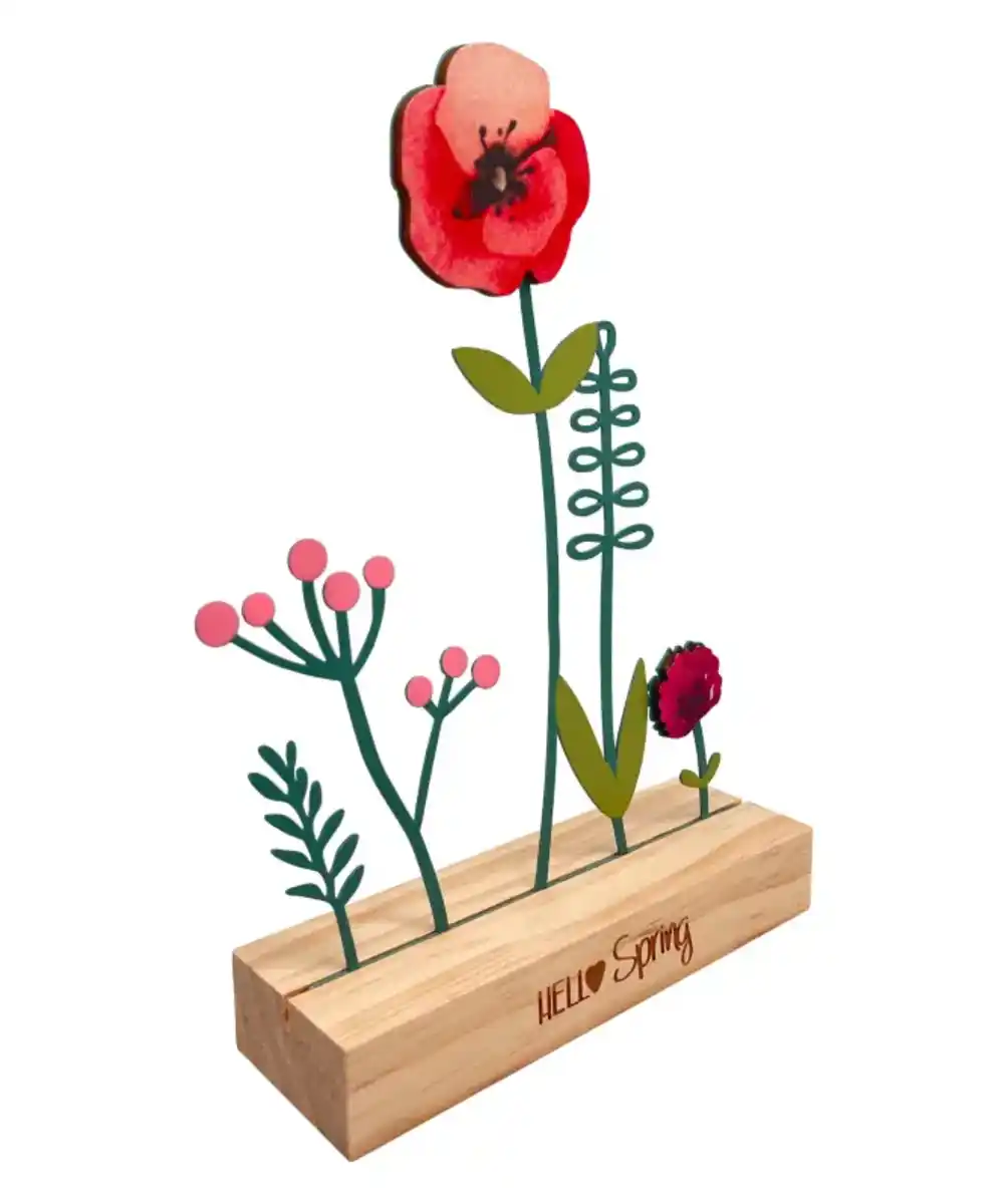 Bild 1 von Deko-Aufsteller Frühling, rot