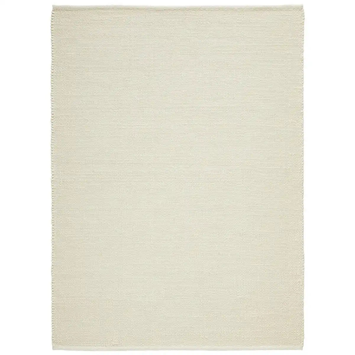 Bild 1 von Linea Natura Handwebteppich, Weiß, Textil, Uni, rechteckig, 60x110 cm, pflegeleicht, leicht zusammenrollbar, Teppiche & Böden, Teppiche, Naturteppiche