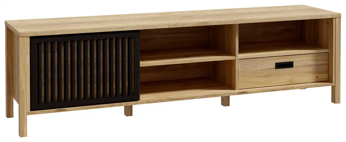 Bild 1 von TV-Element Jytana Schwarz/Eichefarben, Schwarz, Eichefarben