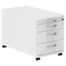 Bild 1 von Moderano Rollcontainer, Weiß, Alu, Metall, 4 Schubladen, 42.7x54.4x80 cm, Made in Germany, umfangreiches Zubehör erhältlich, Arbeitszimmer, Container, Rollcontainer