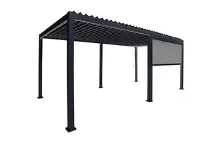 Pergola-Rollo ca. 300x250 cm Grau, Anthrazit