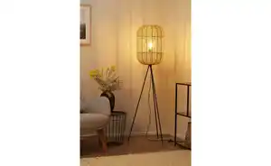 Trio Stehleuchte, 1-flammig, Sisal braun