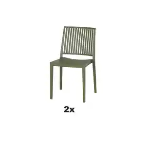 Siena Garden Stapelstuhl, Grün, Kunststoff, 57x80x56 cm, stapelbar, gastro- und objekttauglich, wetterbeständig, UV-beständig, Gartenmöbel, Gartenstühle, Gartenstühle stapelbar