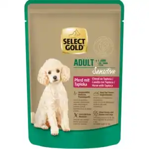 SELECT GOLD Nassfutter Hund Sensitive Adult Pferd mit Tapioka 12x100 g