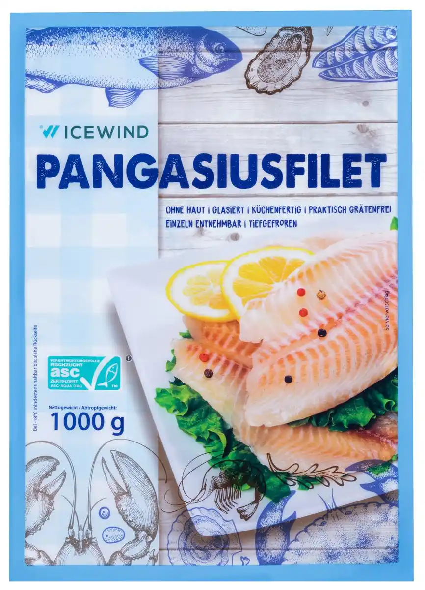 Bild 1 von ICEWIND Pangasiusfilet, 1-kg-Beutel