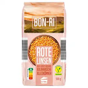 BON-RI Hülsenfrüchte 500 g, rote Linsen