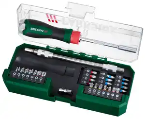 PARKSIDE® Ratschenschraubendreher- und Bit-Set, 43-teilig